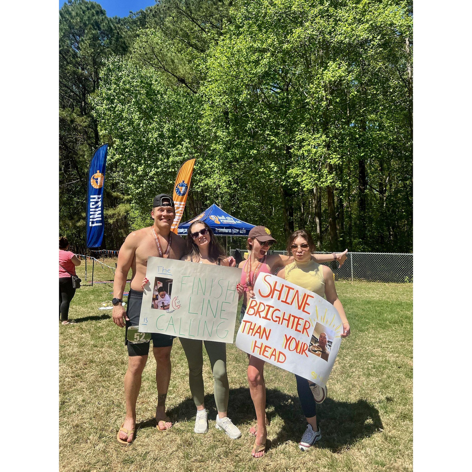 Because 26 miles was not enough, Kyle ran a 31 mile race in Raleigh. Katie ran 12 miles, and Allison and Ashley clapped really hard!