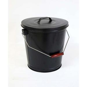Style Selections Black/powder coated Steel Ash Bucket