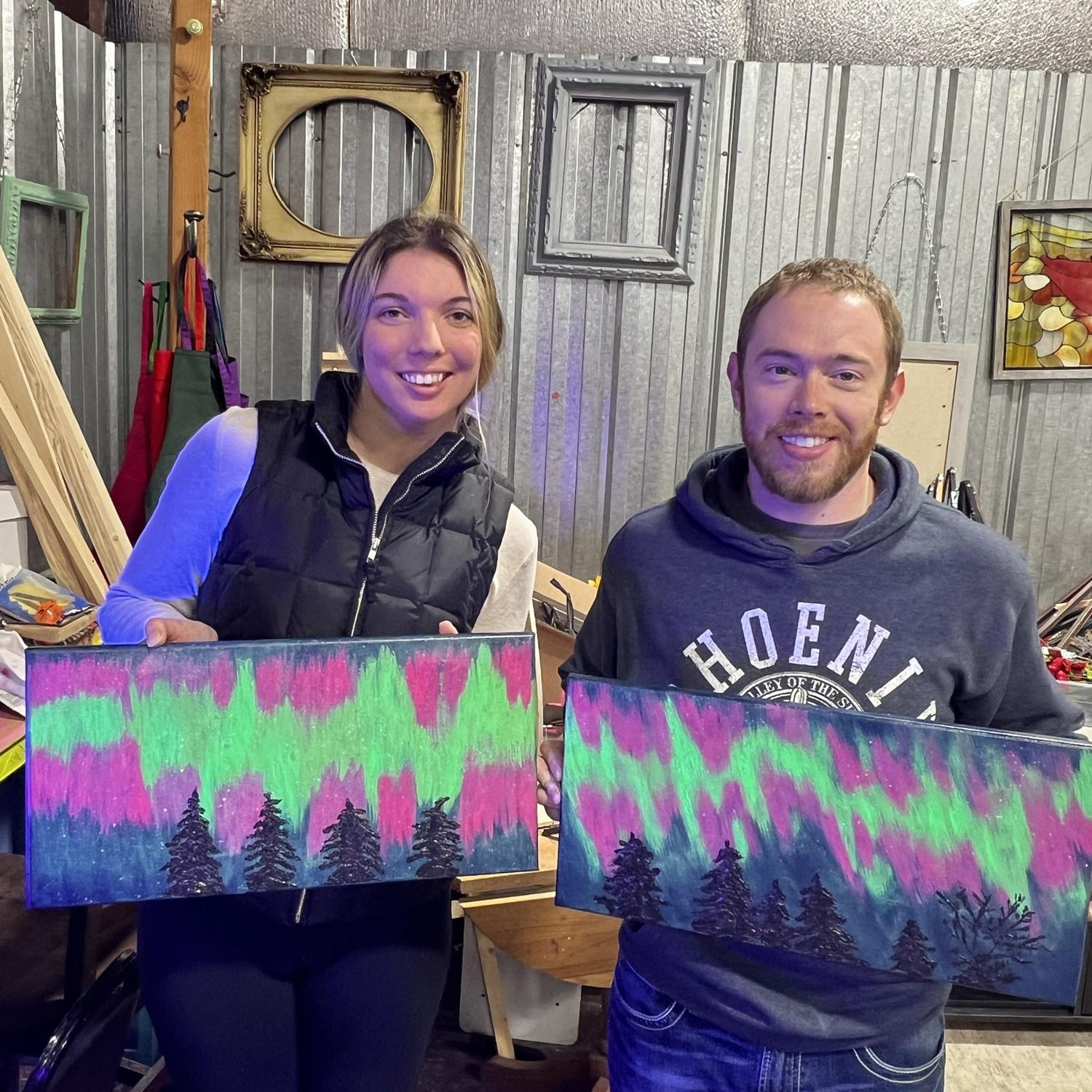 Our first date at Cabin Fever Creations