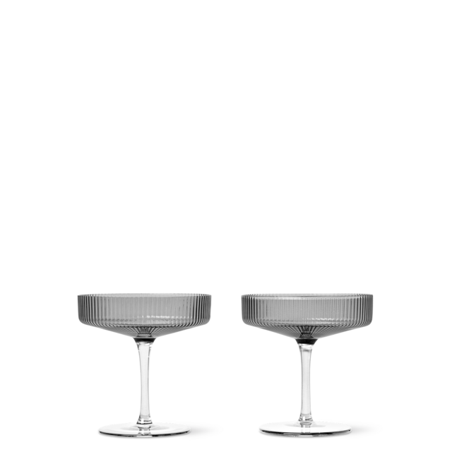 Ripple Champagne Saucers (set of 2)