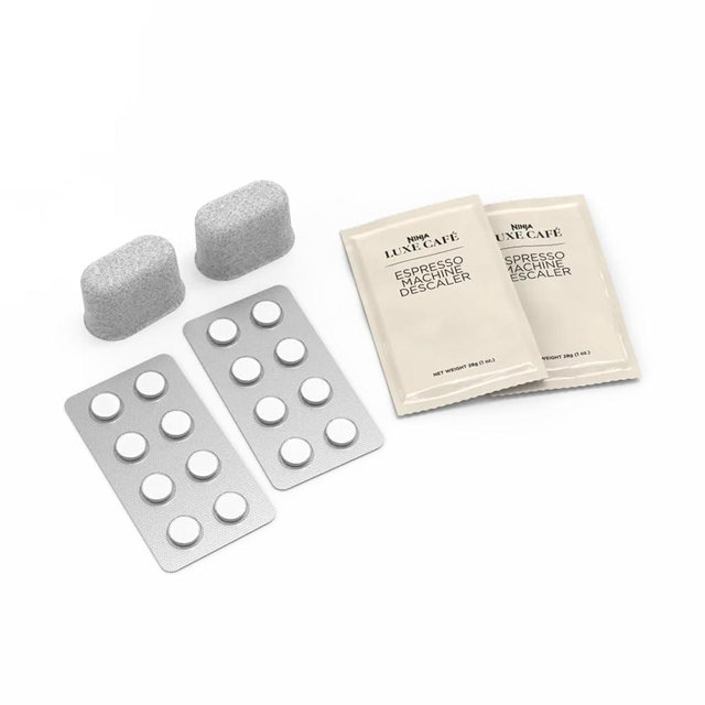 Ninja Luxe Cafe ​Espresso Cleaning Supply Kit, 4 Month Supply, Descale Packets, Cleaning Tablets, Water Filters​​, Espresso & Coffee Machine Cleaner, XSKCLRKT4MNSUP