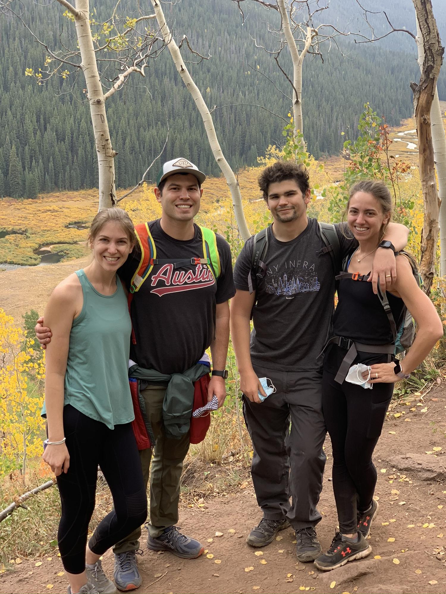 September, 2020. In Colorado with Hannah’s sister and brother-in-law.