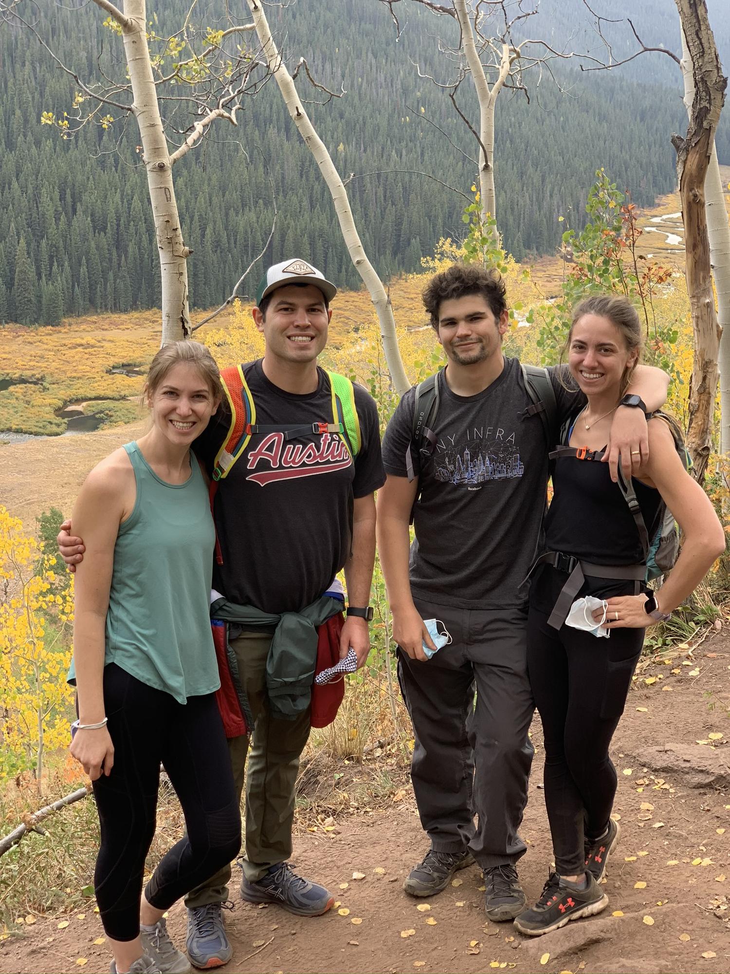 September, 2020. In Colorado with Hannah’s sister and brother-in-law.