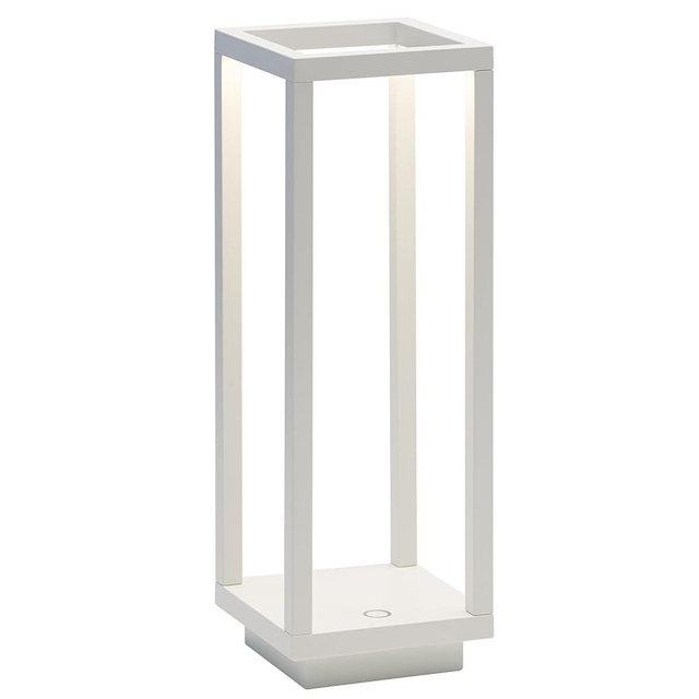 Zafferano, Home Pro Lamp, Rechargeable Cordless Table Lamp with Touch Controls, Suitable for Indoor and Outdoor, Dimmer, 3000 K, Height 11.6 Inches, White Color