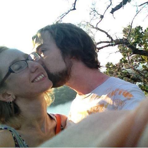 A kiss at sunset on Mt. Bonnel