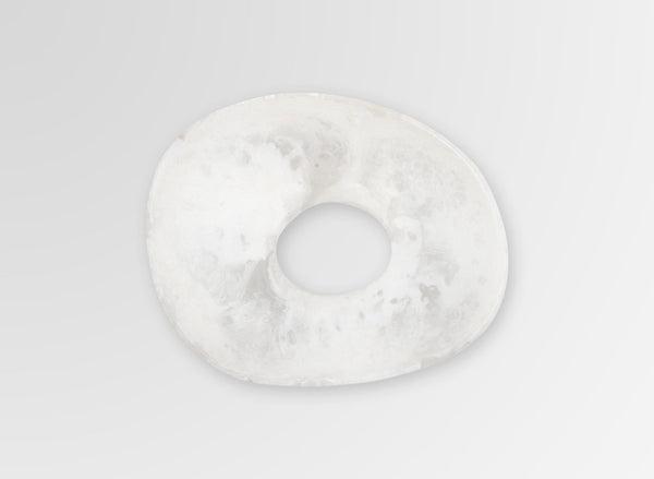 Small Resin Volcanic Soap Dish - Snow Swirl