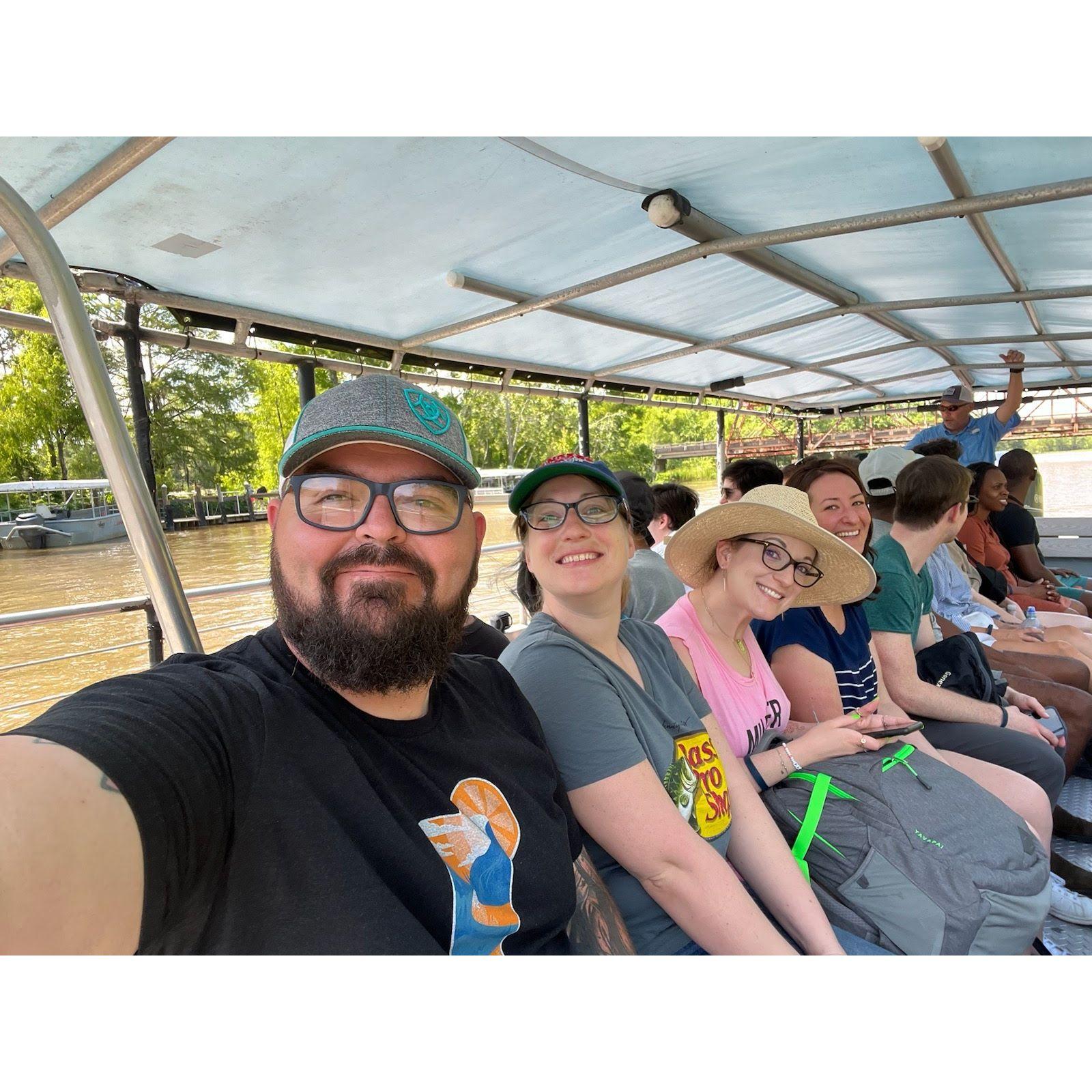 The "bachelorette party" in New Orleans with the maid of honor. The best man couldn't make it. He missed a great swamp tour!