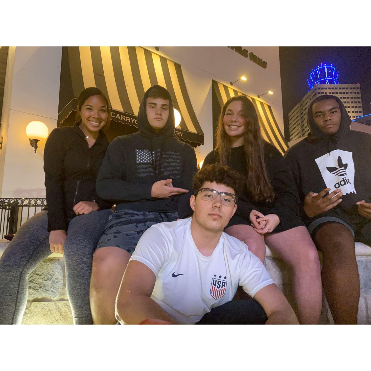 Hanging out with the high school crew!