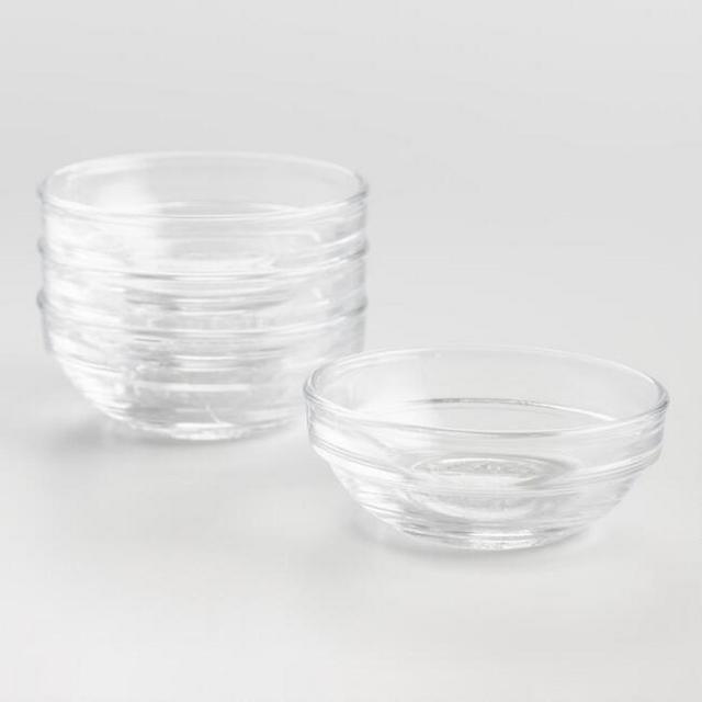 Mini Duralex Lys Stackable Glass Bowls Set of 4