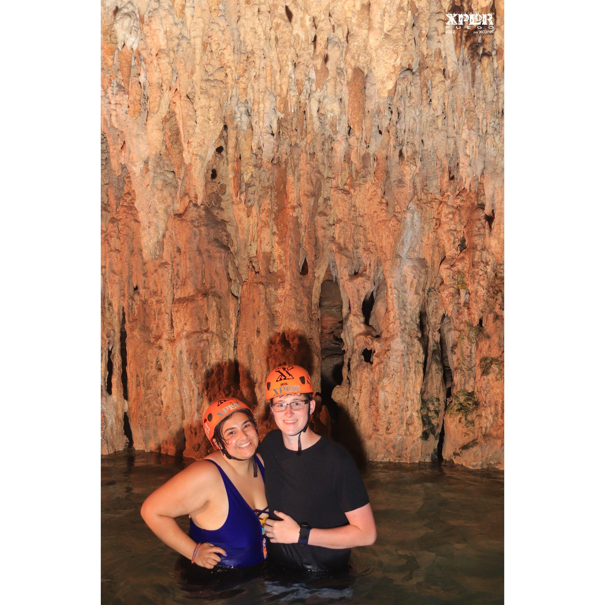 Cave diving in Mexico