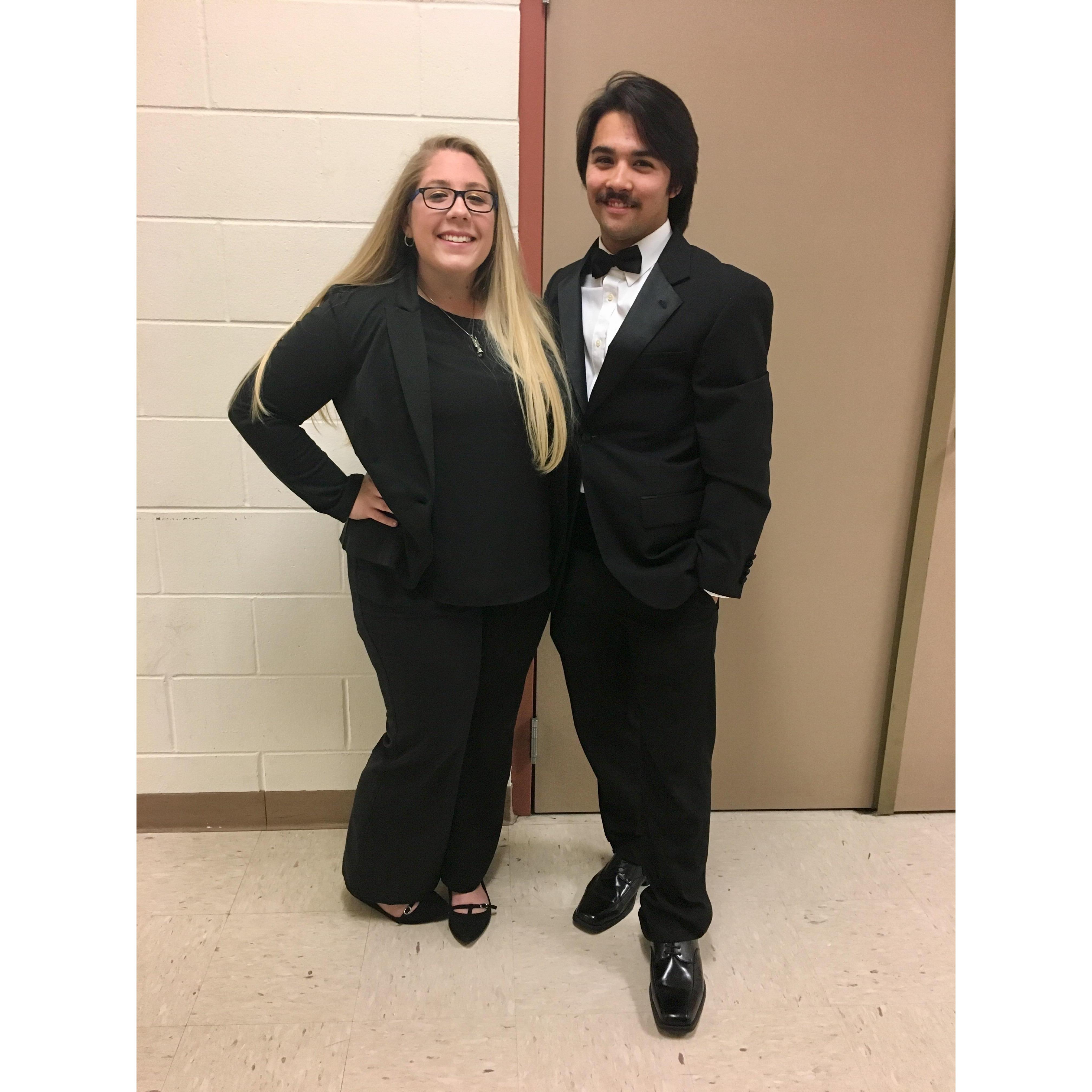 Our last symphonic concert together in college! - May 2017