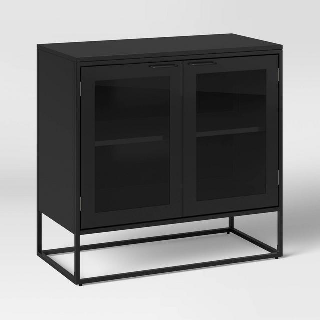 Glasgow Metal 2 Doors Cabinet Black - Project 62™
