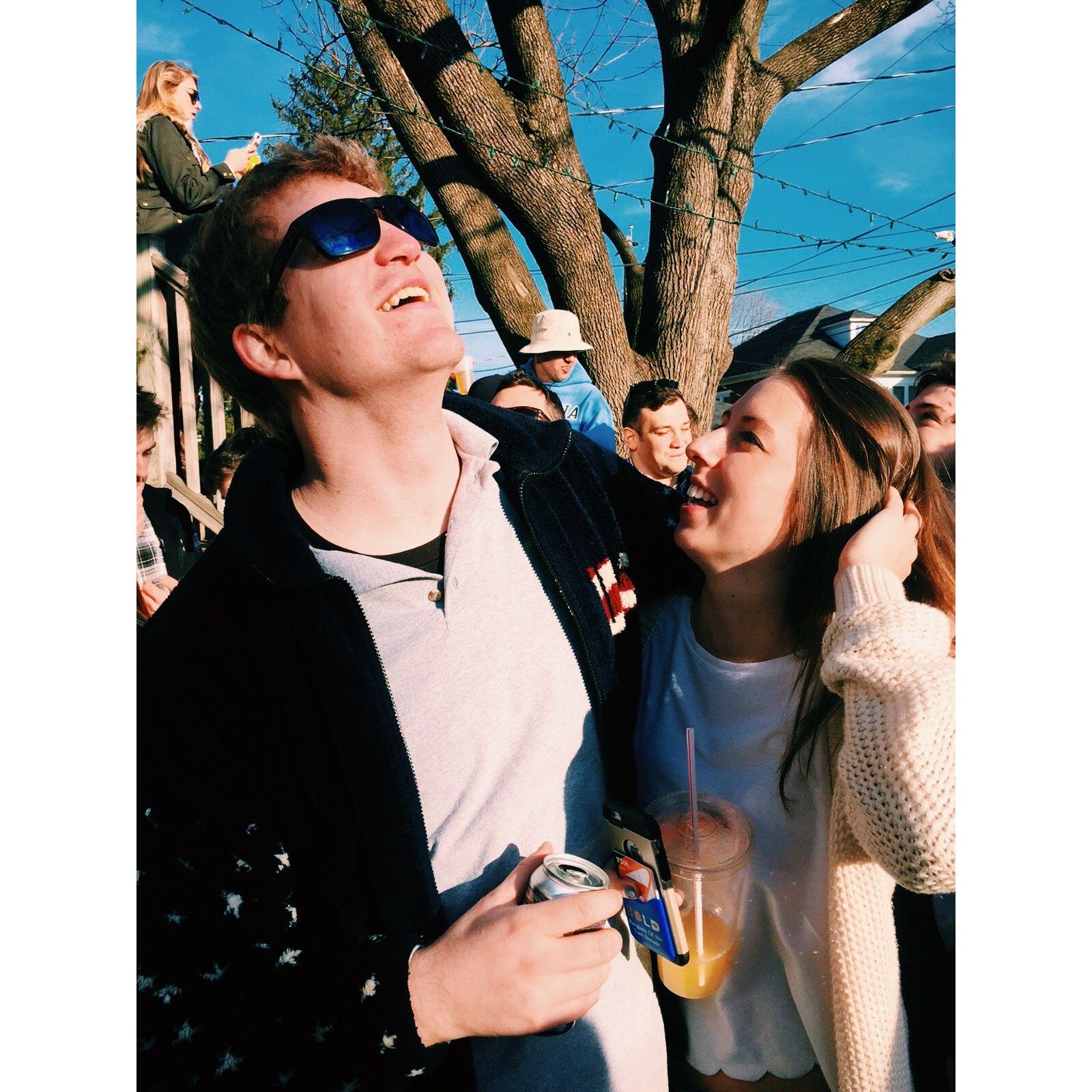 One of our first photos together at Gettysburg College circa 2016