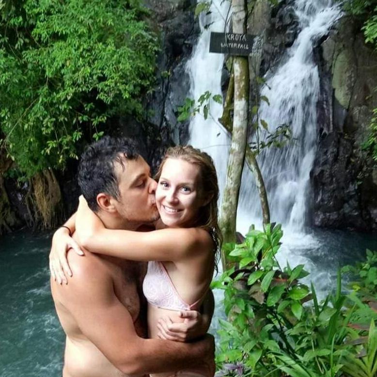 Sliding down waterfalls and hiking through jungles in Indonesia.