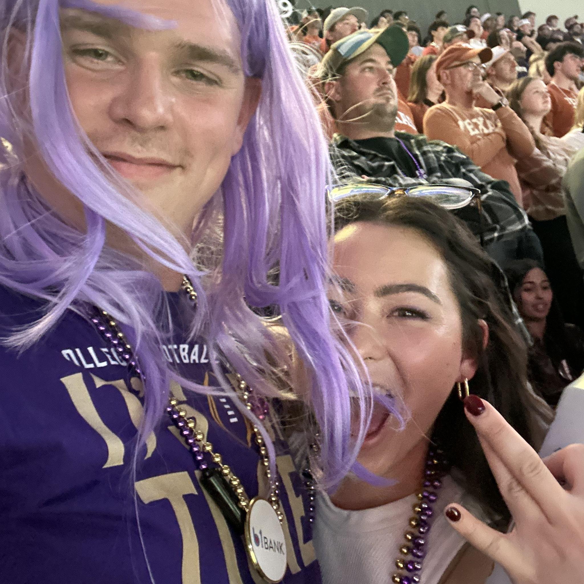 Right when we knew the Dawgs were going to win the Sugar Bowl. The game that kicked off our love!