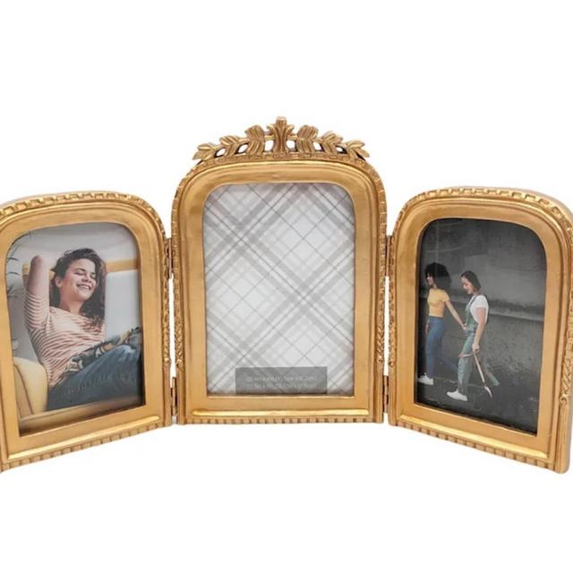 3-Opening Ornate Tabletop Picture Frame, 16x8
