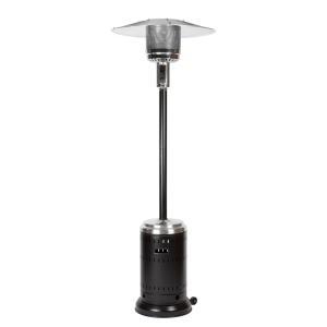 46,000 BTU Hammered Black and Stainless Steel Propane Gas Commercial Patio Heater