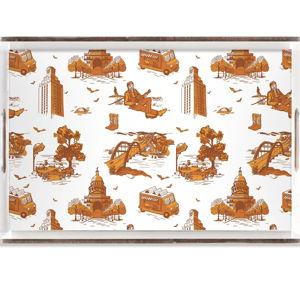 Austin Toile Lucite Tray | Personalized Lucite Trays | Katie Kime | Colorful Prints, Wallpaper, Pajamas, Home Decor, & More