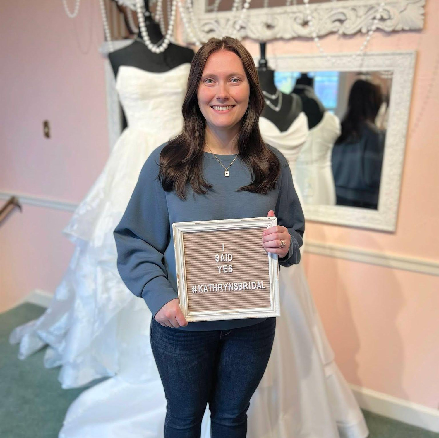 She finally says yes to something right away