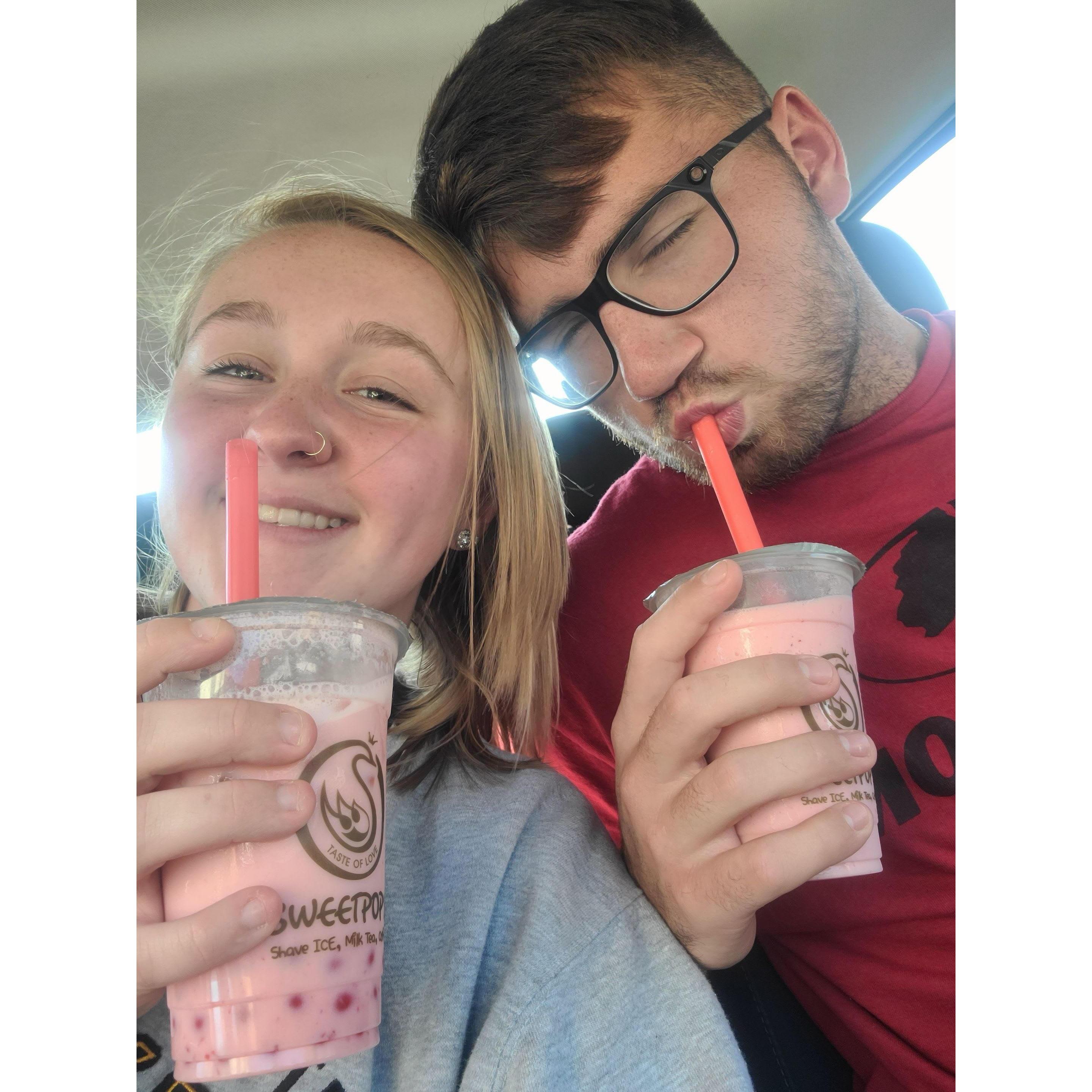 JACKSON'S first time getting boba!