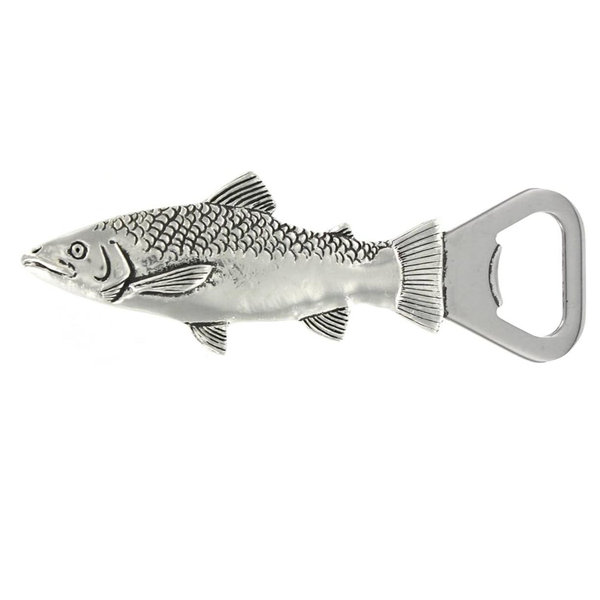 Fish Pewter Bottle Opener By Basic Spirit