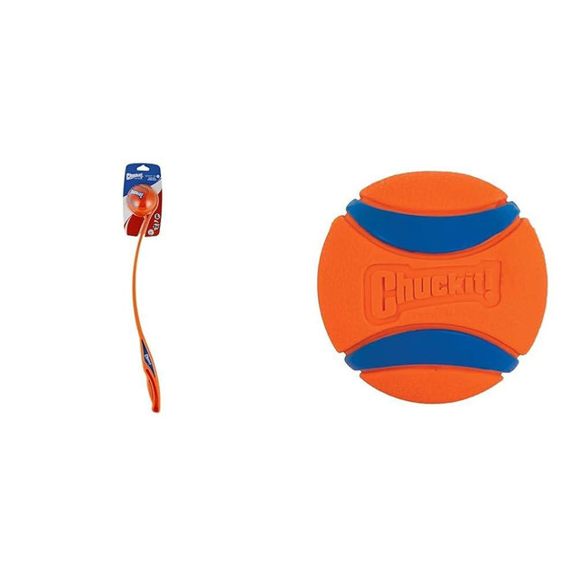 Chuckit! Sport 26L Dog Ball Launcher, 26" Length, Includes Large Ball (3") for Dogs 60-100 Pounds