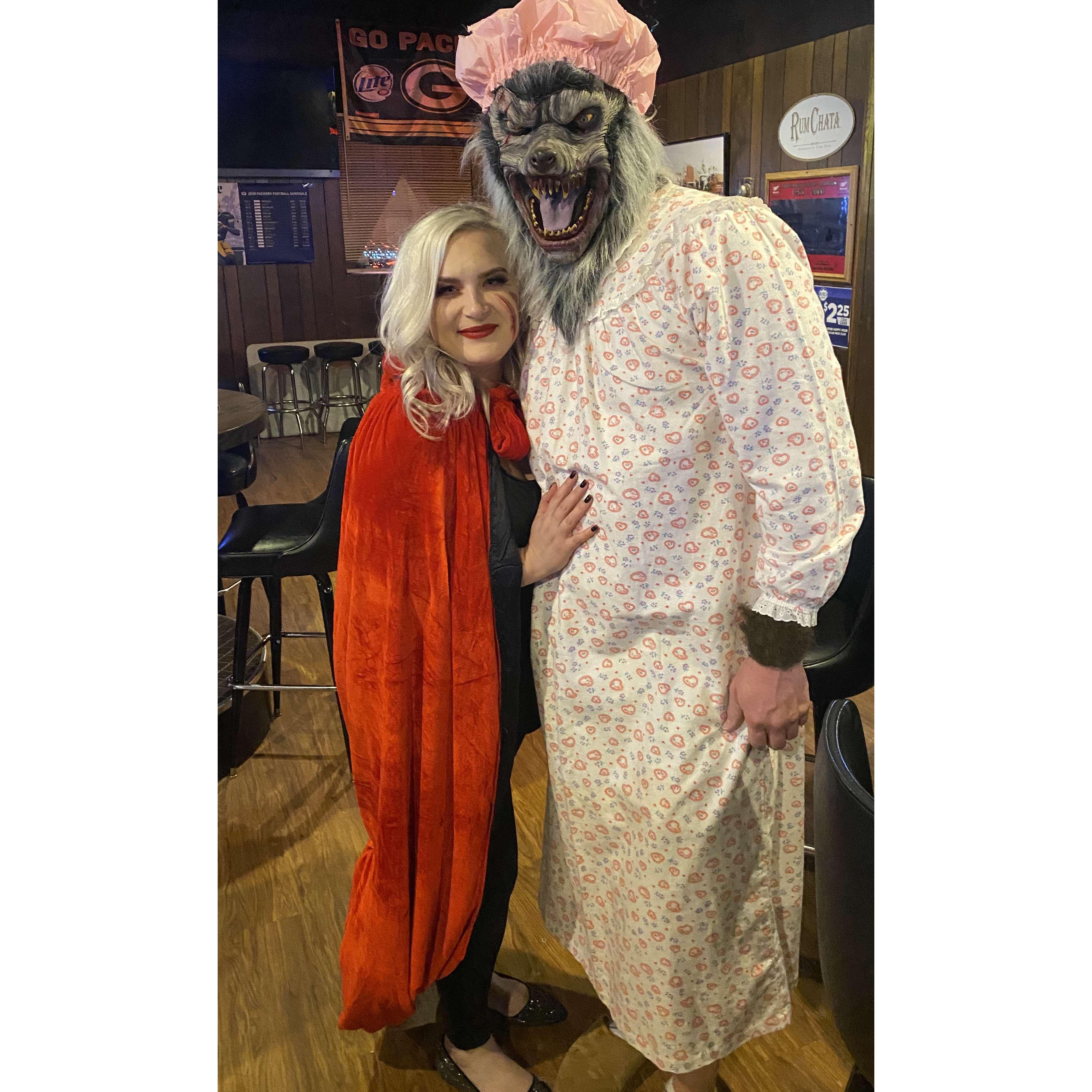 He proposed later that evening. Yes, he was wearing the Moomoo!