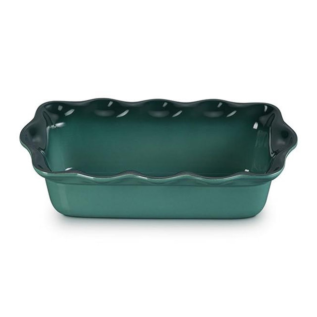 Le Creuset Stoneware Heritage Fluted Loaf Pan, 9", Artichaut