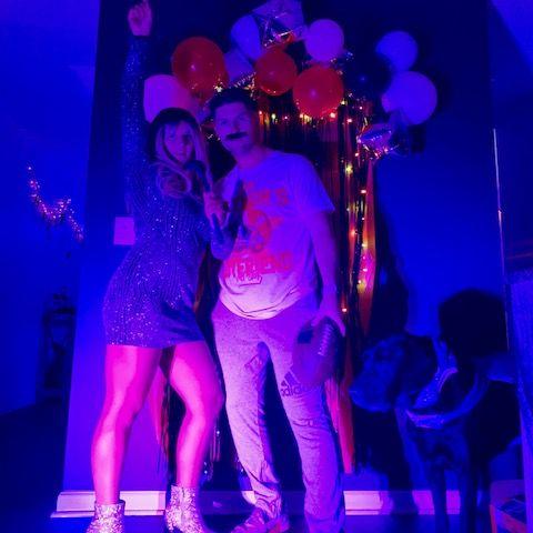 Halloween as Taylor Swift and Travis Kelce