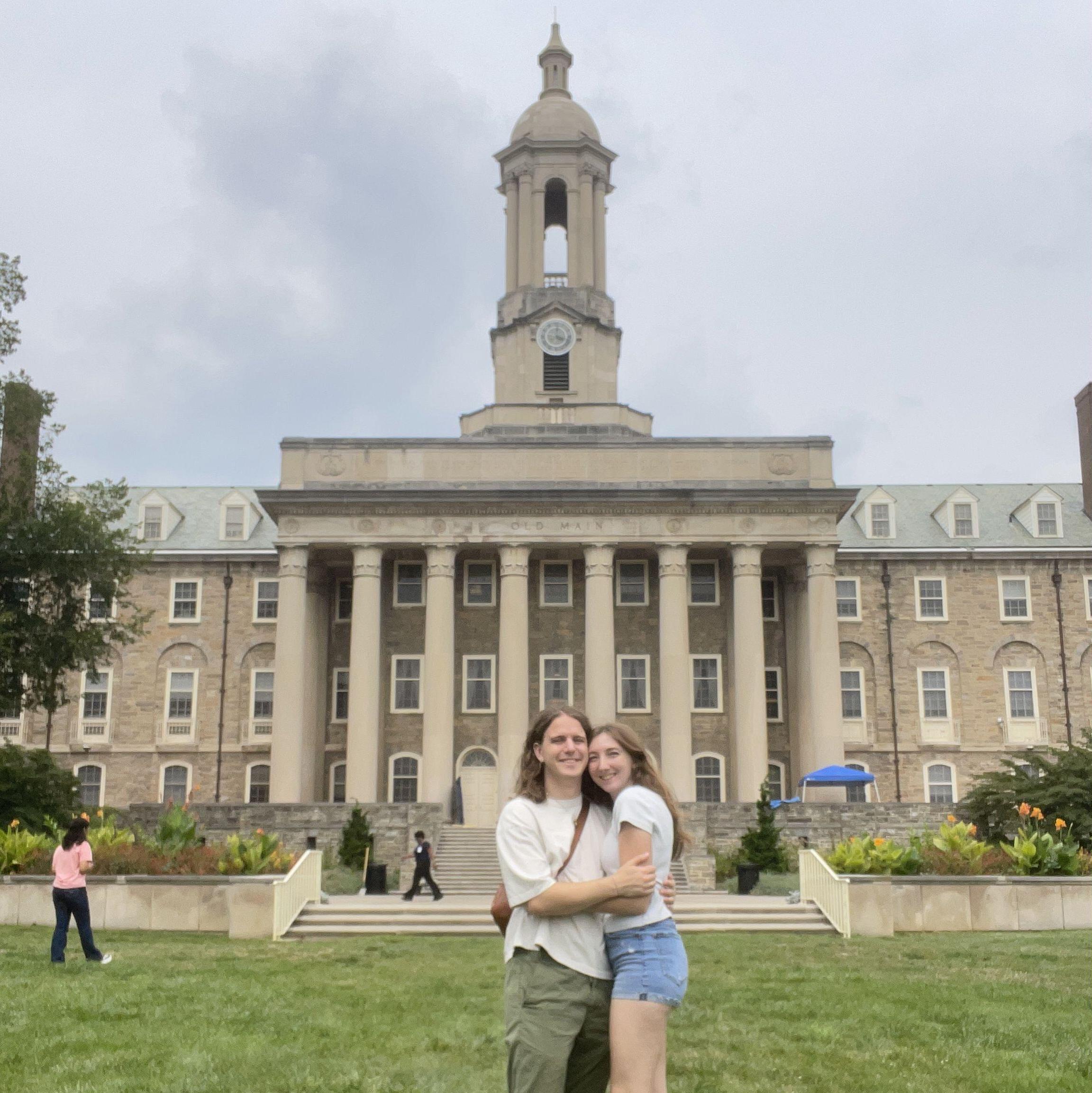 Our first time together at Penn State!
