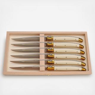 Laguiole Steak Knife with Presentation Box, Set of 6