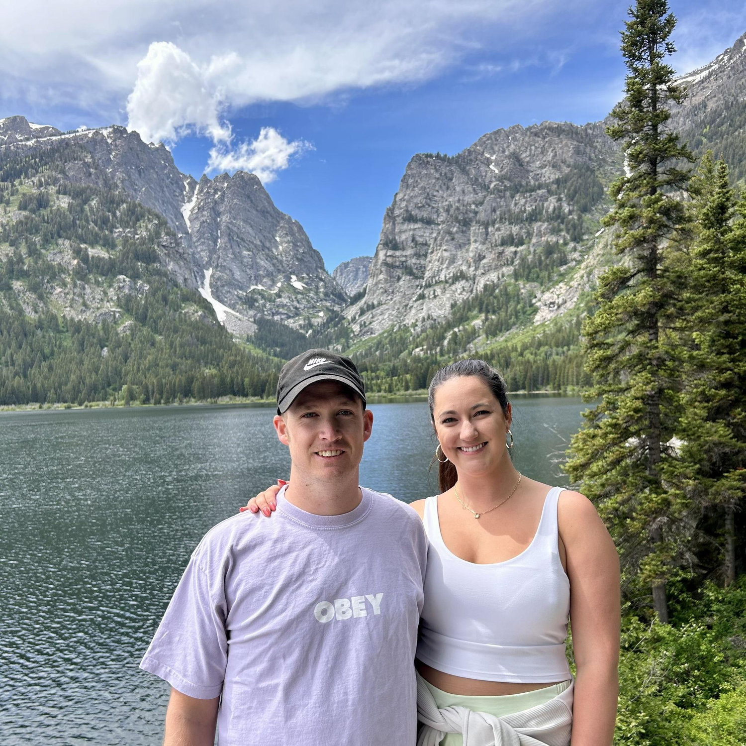 Hiking in Jackson Hole - it was longer and harder than Alek Kane said it would be!