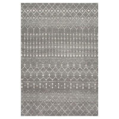 Dark Gray Abstract Loomed Area Rug - (8'x10')- nuLOOM