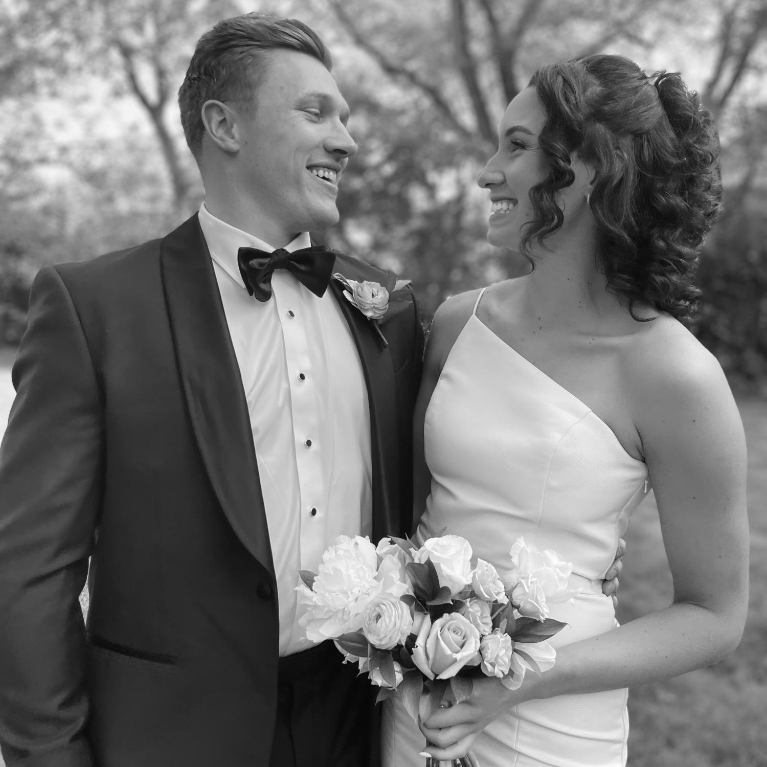 Danny's sister, Caroline, and her husband Caleb's wedding in the Logan's backyard. The most special day!!