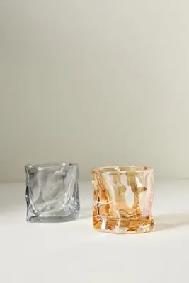 On The Rocks Double Old Fashioned Glasses, Set of 2