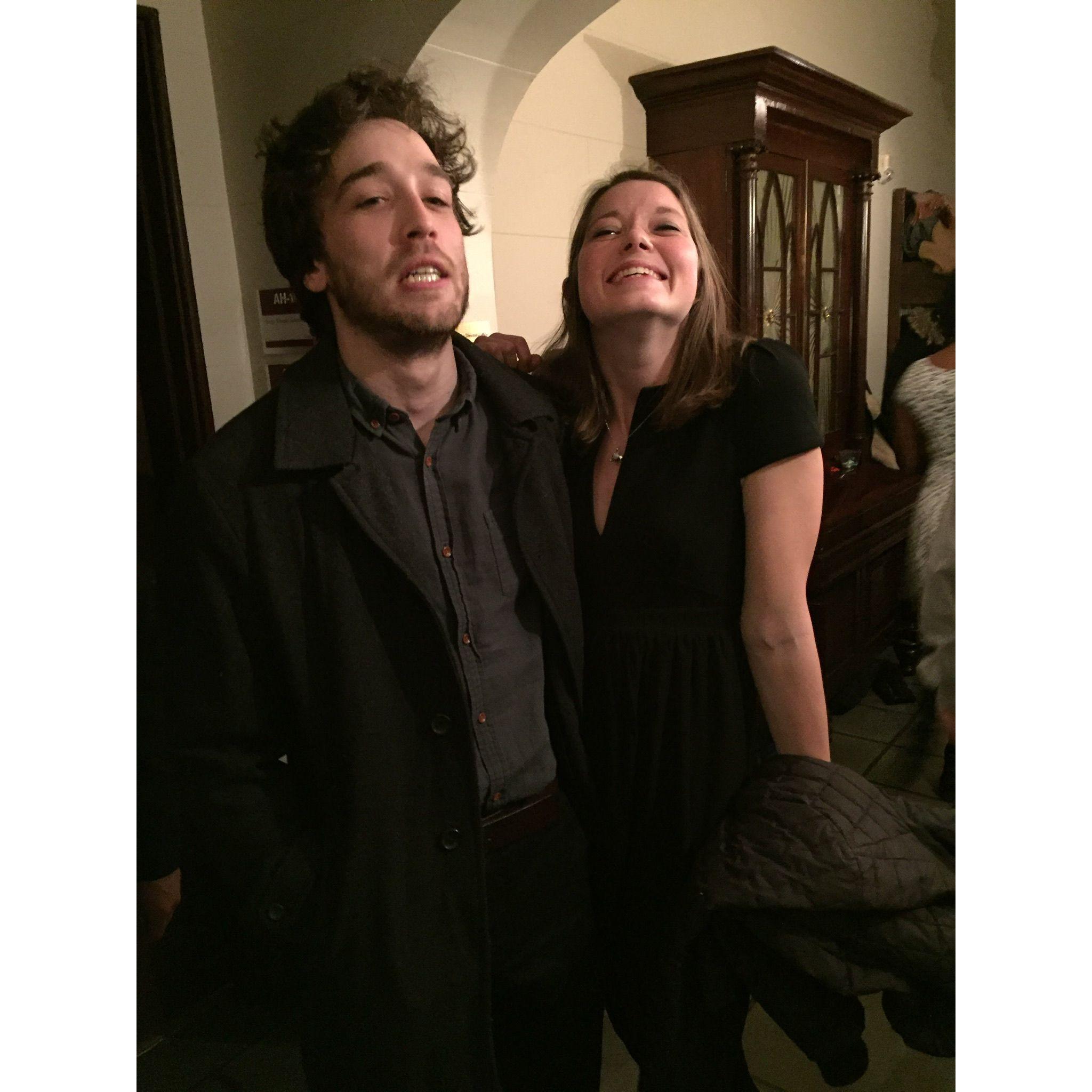 This is unfortunately one of our first photos together (Vassar Winter Formal 2016)