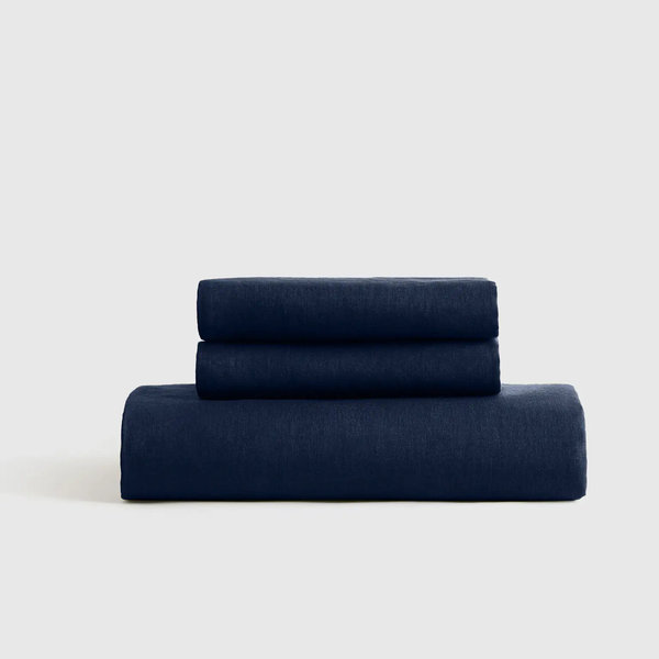 European Linen Fitted Sheet Set - King