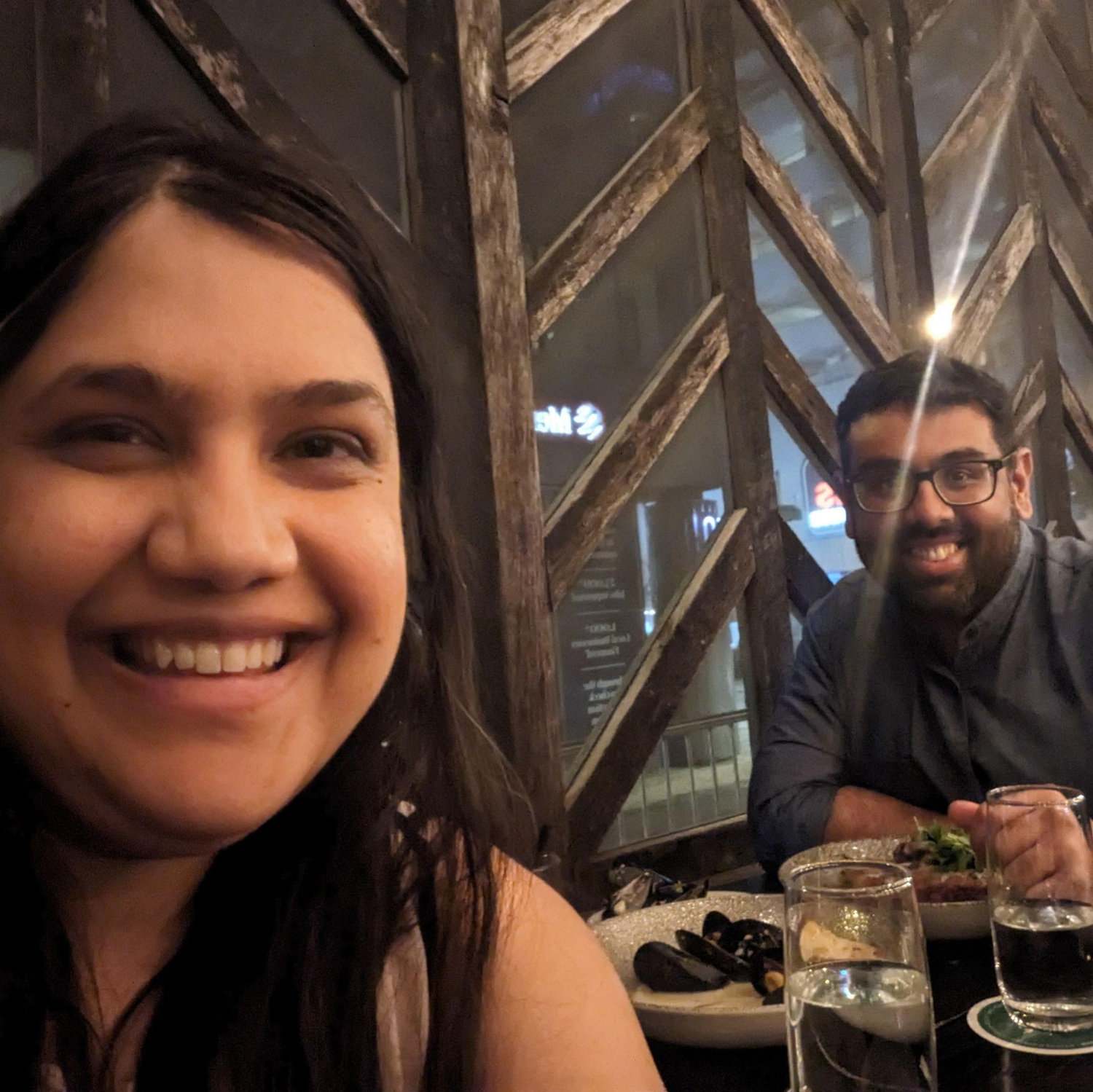 One of our first dates!