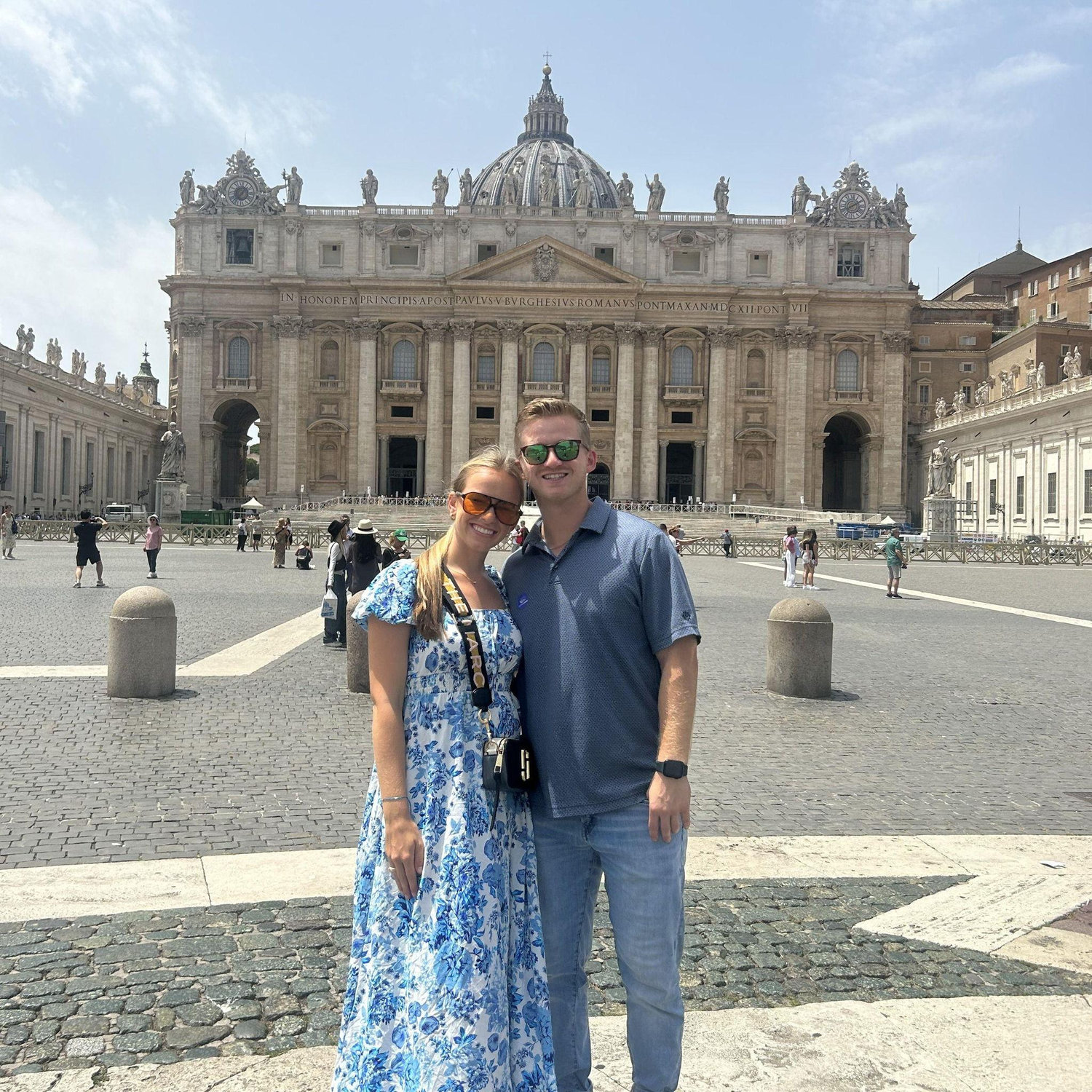 Visiting Vatican City, one of the many sights we saw while Katelyn interned in Rome in Summer 2023!
