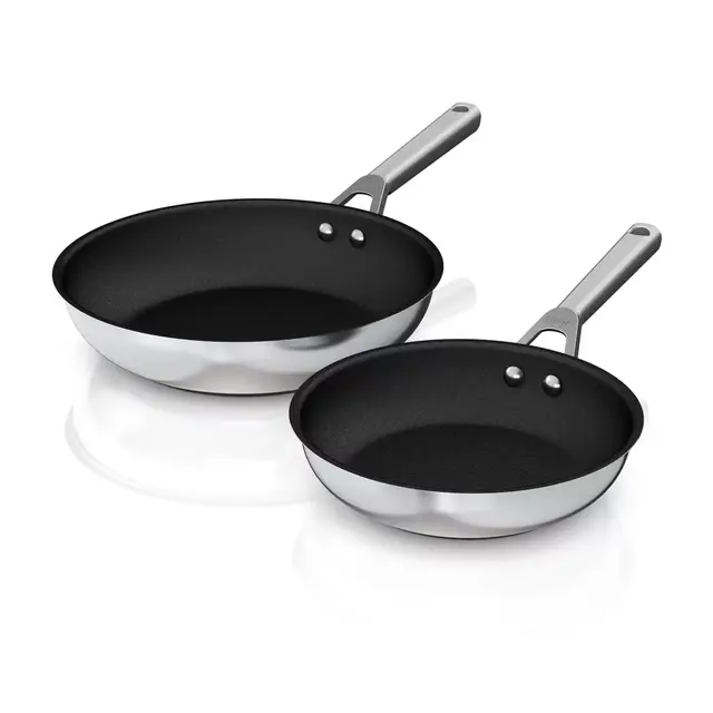 Ninja™ Foodi NeverStick Nonstick 8-Inch & 10.25-Inch Stainless Steel Fry Pan Set