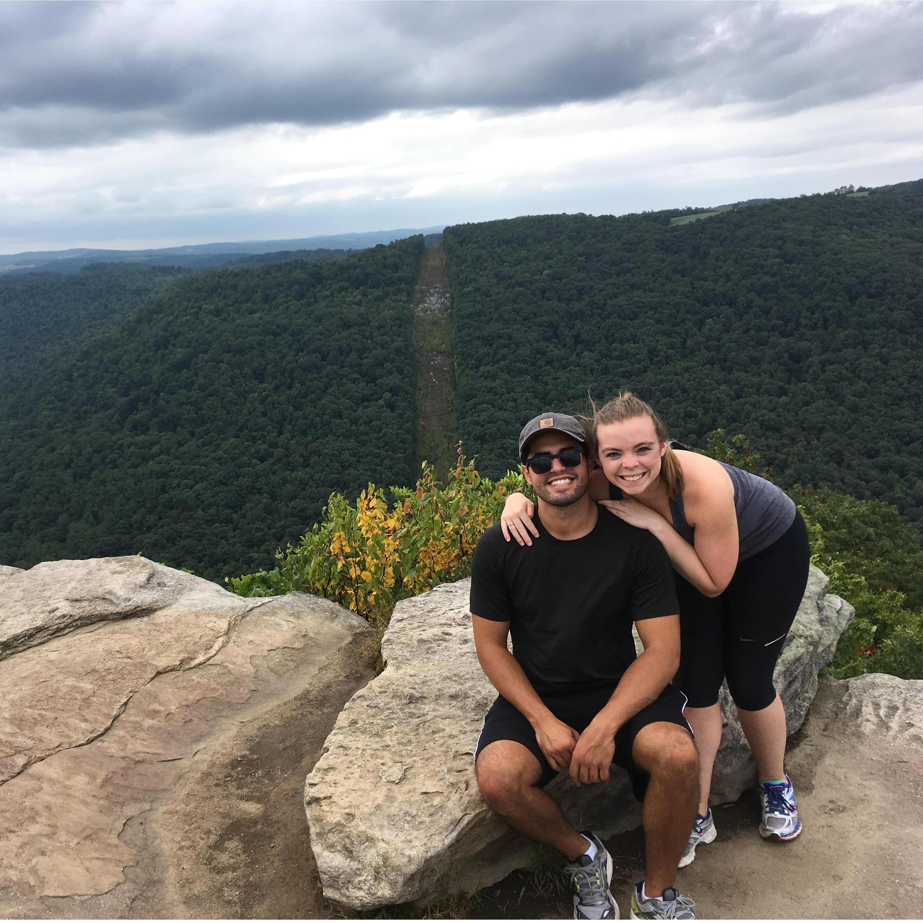 Raven's Rock, our fave hiking spot in Morgantown!