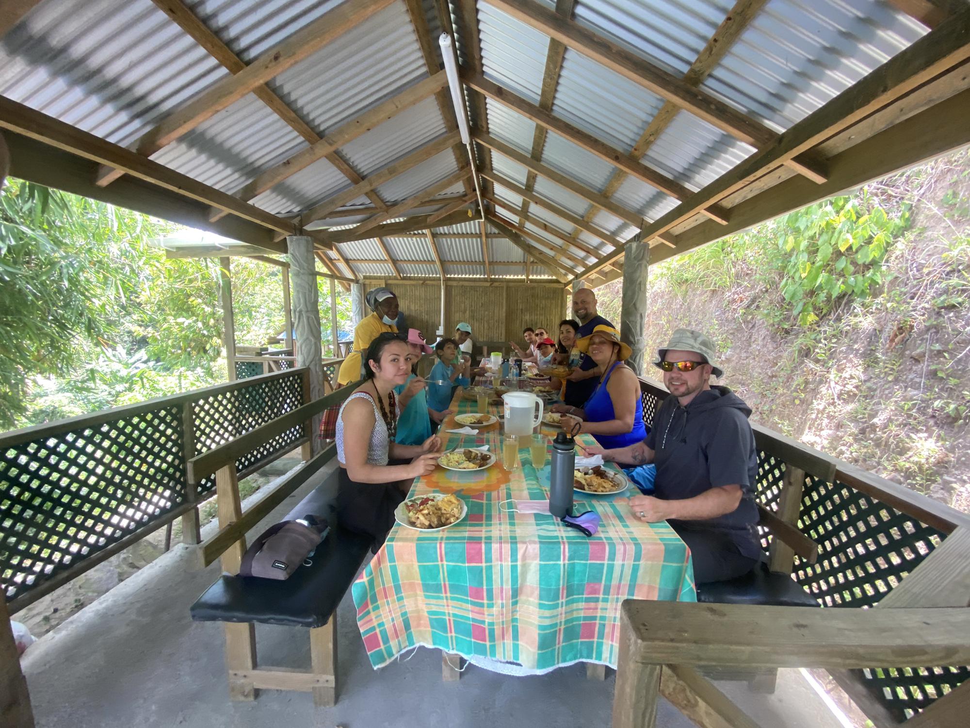 The best meal on the island is at “auntie’s house”. This intimate meal was served up as part of our Julian’s land and sea tour.