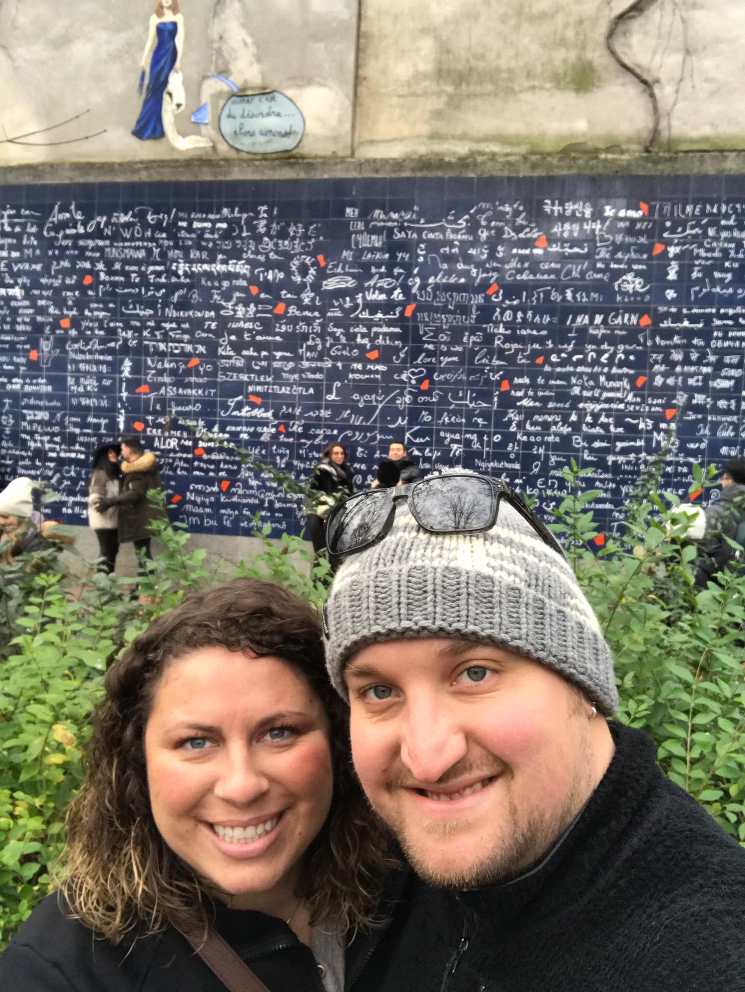 A wall in Paris with the word “love” written in every language.