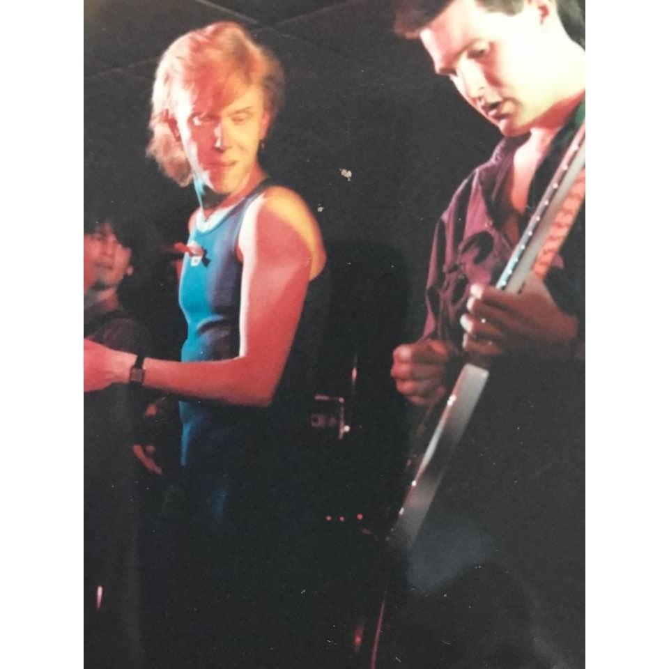 Greg with Twiggy Barbust jamming- 1989/1990