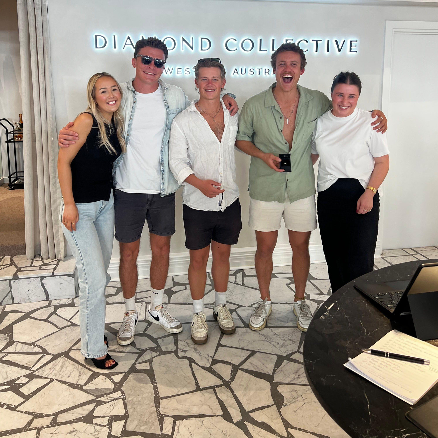 The whole team at Diamond collective got involved
