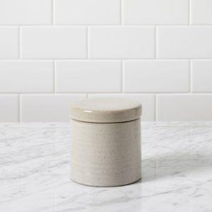 Speckled Ceramic Bathroom Accessories Small Canister