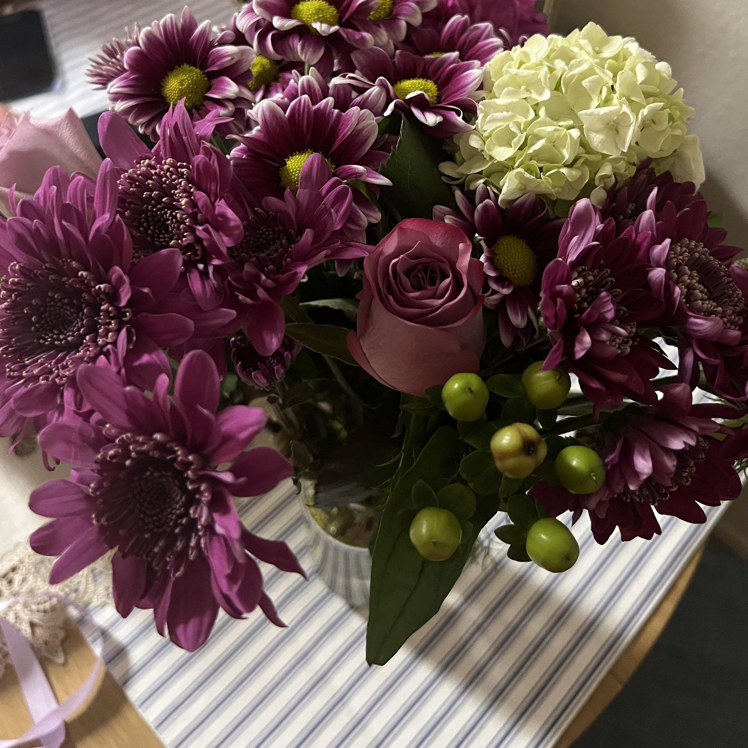 My first bouquet of flowers from him