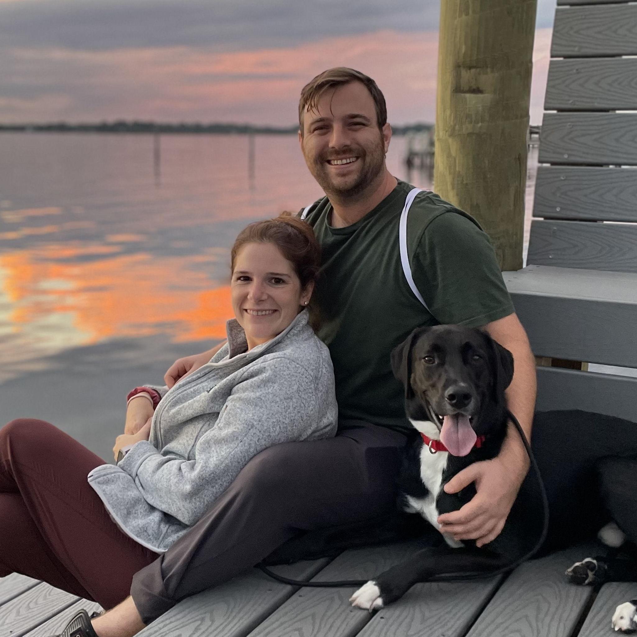 A family photo taken at the Outer Banks
