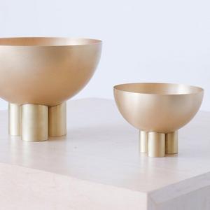 Footed Brass Bowl