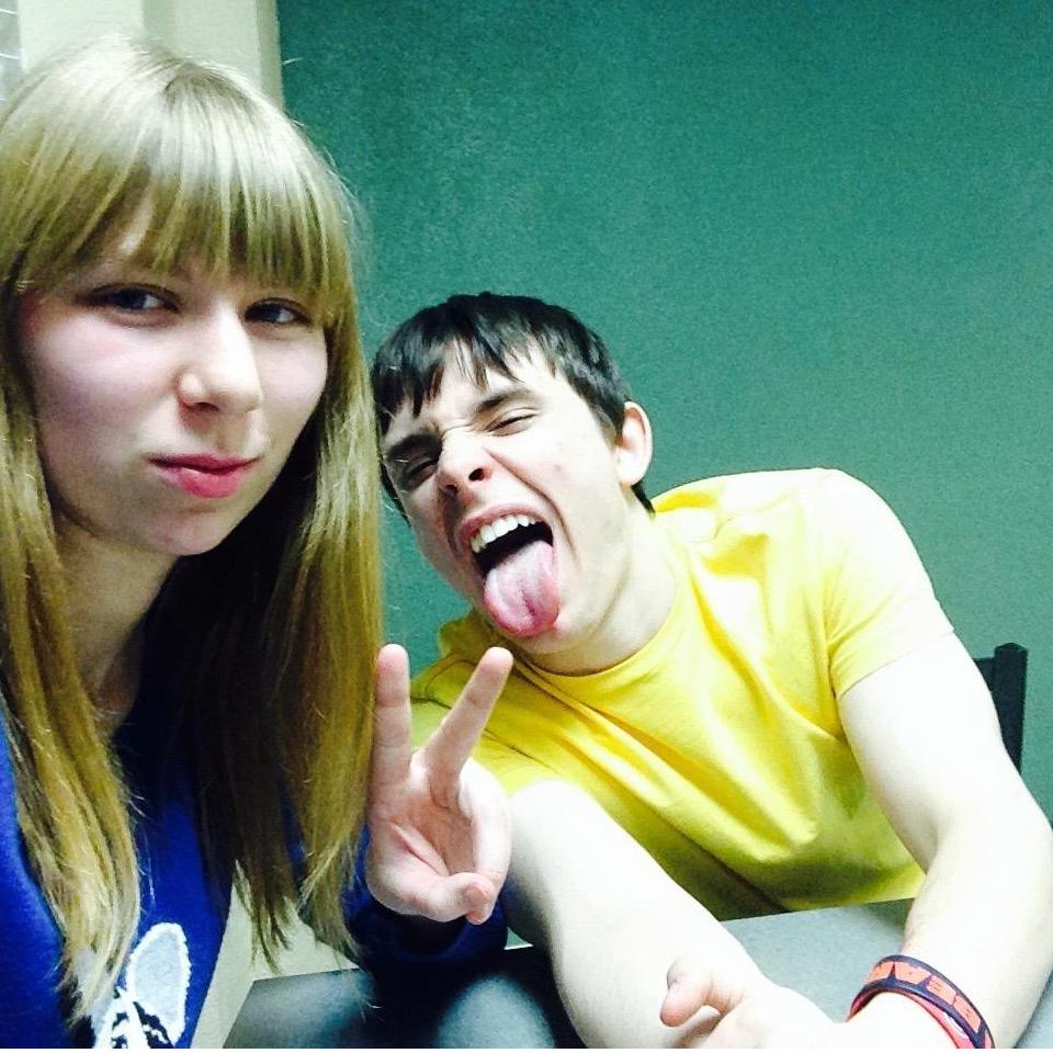 Our first picture together, January 2014